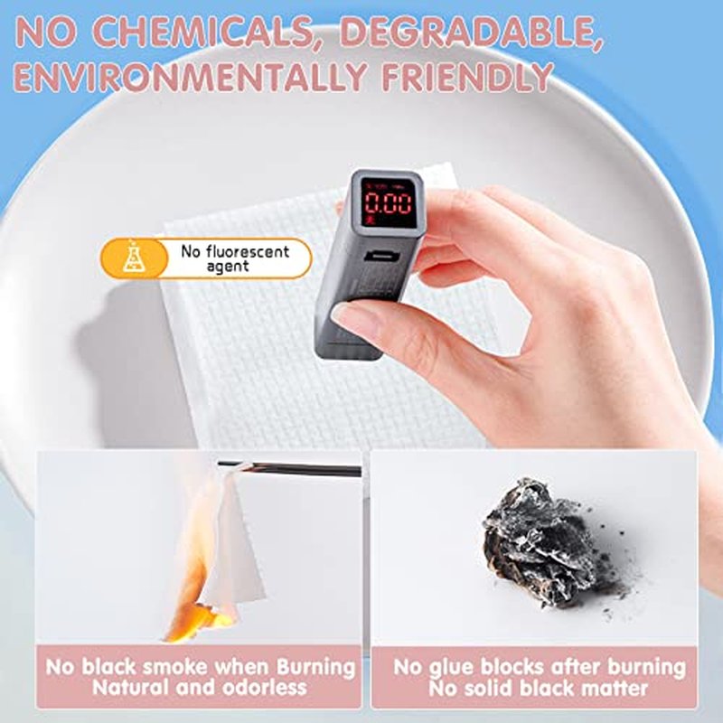 Disposable Face Towel Dry Wipes, 100% Cotton Facial Tissue, Lint Free Facial Cleansing Towels, Super Absorbent Dry and Wet Use for Makeup Removing, Sensitive/Baby Skin (3 Pack-180 Count)