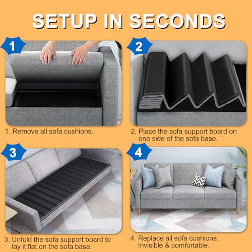 96x30 Inch Heavy Duty Couch Support Board for Sagging Sofas - Deep Oversized Support