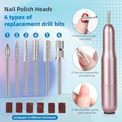 DouborQ Multicolor Acrylic Nail Kit with Drill & 12 Powder Colors for Beginners