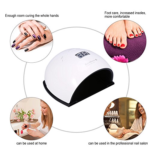 UV LED Nail Lamp Slipper Shape Nail Dryer with Smart Sensor for Gel Polish Curing