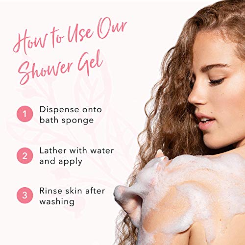 Vanilla Bean Shower Gel - Natural Hydrating Body Wash with Aloe & Hyaluronic Acid