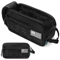 PAVILIA Tactical Toiletry Bag XL Water-Resistant Military Organizer Black