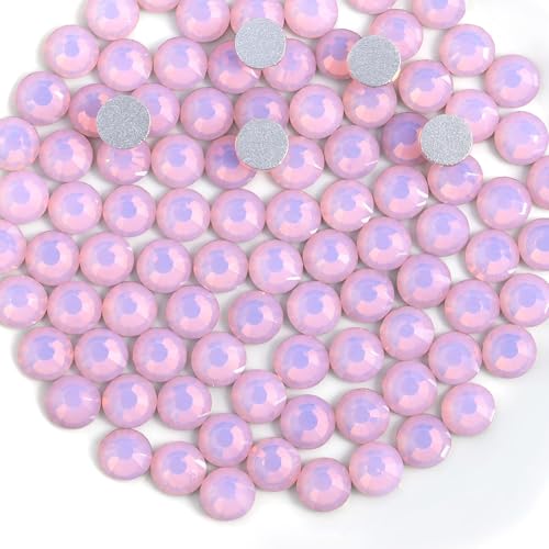 Beadsland Flat Back Crystal Rhinestones Light Rose Opal SS20 - 1440pcs