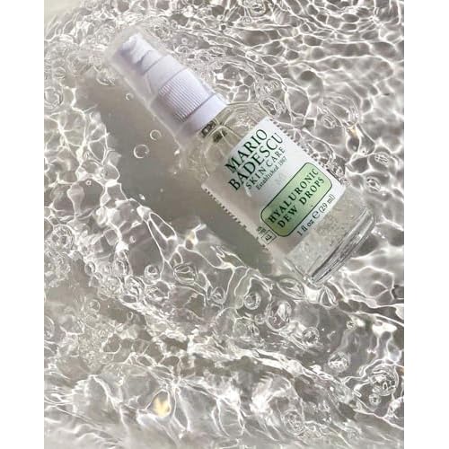 Mario Badescu Dewy Skin Duo - Hyaluronic Dew Cream & Dew Drops ? Hydrating Niacinamide & Hyaluronic Acid Moisturizer & Face Serum for Dewy, Glass-Like Skin ? Lightweight & Oil-Free