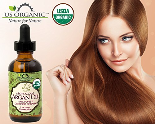 Argan Oil 2 Fl Oz - Organic Virgin Moroccan Hair, Skin & Nails Treatment