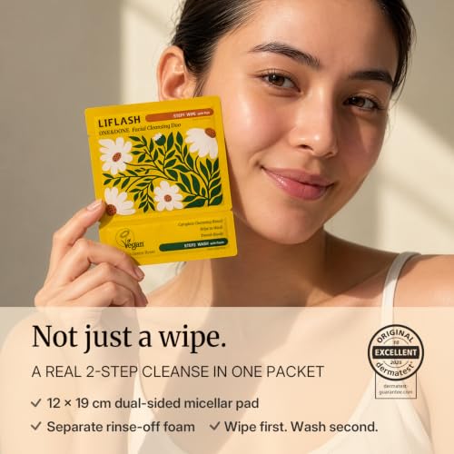 Travel Double Cleanse Set - Makeup Remover Wipes & Foam Face Wash
