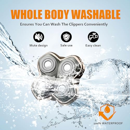 Replacement Blades Shaver PRO 4 Heads Compatible with Skull Head Shaver, Electric Shaver Replacement Blade for Pitbull, Butter flykiss pro & Palm for Bald Men (2 Pcs)