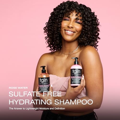 Thank God It's Natural Rose Water Sulfate-Free Hydrating Shampoo - Frizz Control, Soft & Bouncy Hair - Variation B084SMR6X9