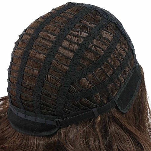 Men's Fluffy Short Curly Brown Wig 61cm Cosplay Halloween Party