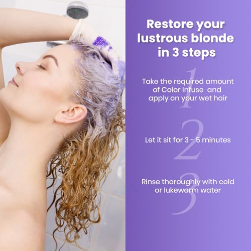 MOEHAIR Silver Hair Toner for Gray & White Hair - Sulfate-Free, 12 Fl Oz