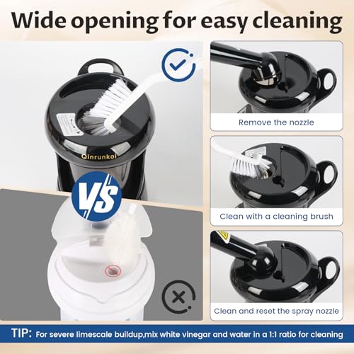 2-in-1 Hair and Face Steamer with Ozone for Personal Care at Home or Salon