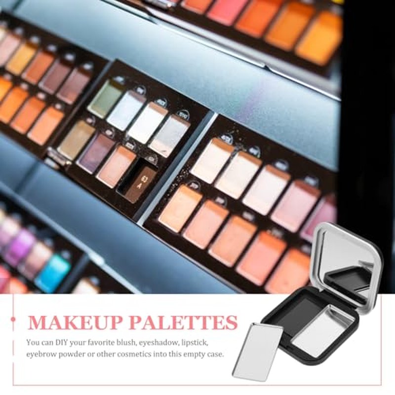 2 Pcs Empty Magnetic Eyeshadow Palettes for DIY Cosmetics - Lipstick, Blush, Powder