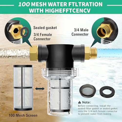 Fhyada Wet Vacuum Extractor Kit for Carpet & Auto Cleaning, 50ft Waterline