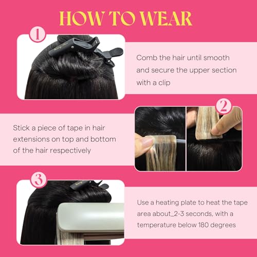 Ve Sunny 14 Inch Light Brown Blonde Hair Extensions Tape-In 50g - Variation #8A/P60