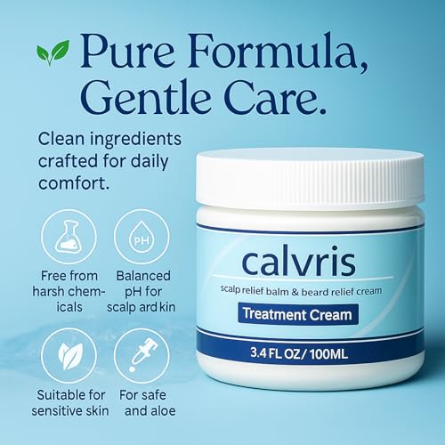 Calvris Scalp Relief Balm with Kudzu & Jojoba Extracts - 3.4 Fl Oz (Pack of 1)