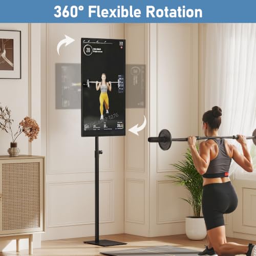 Adjustable 360° Rotation TV Floor Stand for 14-43 Inch Flat Screen Monitors