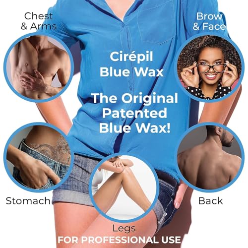 Cirepil Blue Stripless Hard Wax Beads 14.11oz Bag - Professional Hair Removal