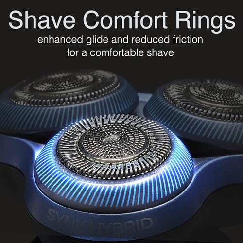 Remington Rotary Shaver Replacement Head Compatible with Remington Limitless X7 Shaver, Titanium Twin Track Blades