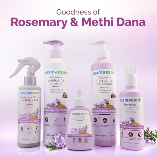 MAMAEARTH Rosemary & Methi Dana Hair Shampoo - Refreshing 400ml