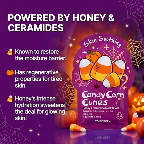 TONYMOLY I'm Face Sheet Masks Halloween 9 Pack - Hydrating & Soothing K-Beauty Set
