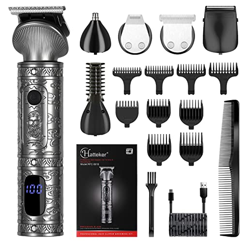 6-in-1 Men's Grooming Kit with Hair Trimmer, Beard & Nose Clipper