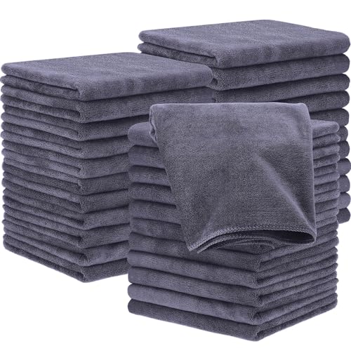 Panelee Bleach Proof Microfiber Hand Towels - 14 x 29 Inch Gray, Pack of 24
