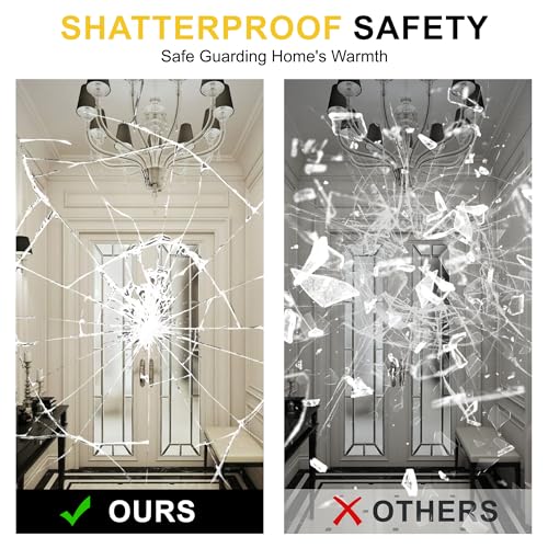 Black Oval Bathroom Mirror 24x36 Inches Wall Mirror 2 Pack - Modern & Shatterproof