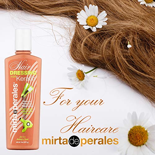 Mirta de Perales Keratin Hair Care Shampoo 8 oz Pack of 2 - Sulfate-Free, Strengthening & Hydrating