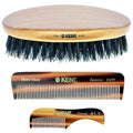 3-Piece Beard Grooming Kit - Small Comb & Hair Brush Set for Travel & Home
