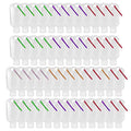 50PCS Travel Refillable Clear Plastic Keychain Bottles - Leakproof 50ml/1.7oz