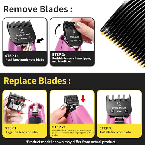 3-1/2 Replacement Blade for Clippers - Fits Oster, Wahl, Andis Trimmers - Steel