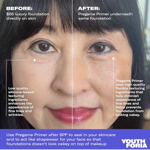 Youthforia Pregame Primer, Daily Protective, Hydrating Face Primer, Grips Makeup & Locks In Moisture For A Soft-Radiant Glow, Vegan & Cruelty-Free