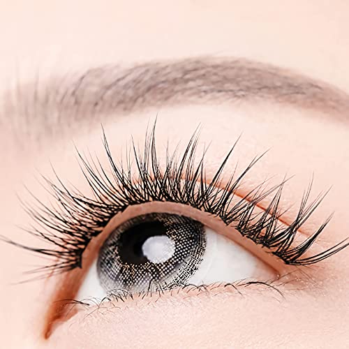 Individual Lashes/Lash Clusters 480pcs 8-14mm Cluster Eyelash Extensions /12 Roots/C Curl /0.07mm Cluster Lashes/Faux Mink Lash Extensions (C Curl, Fishtail Lashes-0.07mm)