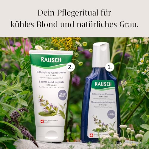 Rausch Purple Shampoo for Dry Hair - Light Silver Shine, 200ml