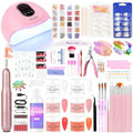 Acrylic Nail Kit with Drill & U V Light - Complete Starter Set for Beginners With Everything
