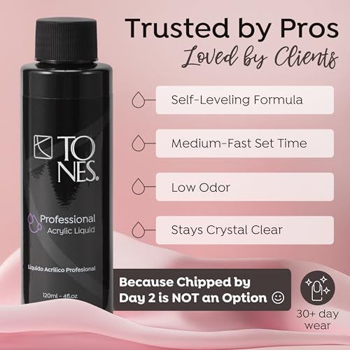 Watermelon Scented EMA Monomer - Odor Neutralizing Acrylic Nail Liquid 32 Fl Oz - Non-Yellowing, Superior Adhesion, MMA-Free, Made in USA