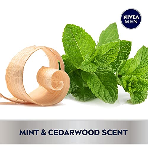 Men's 3-in-1 Energy Body Wash with Mint & Cedarwood - Paraben Free, Vegan, 16.9 Fl Oz (Pack of 3)
