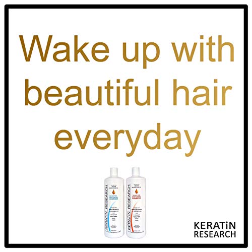 Keratin Research Argan Oil Infused Sulfate-Free Shampoo & Conditioner Set 10 Fl Oz 2 Pack
