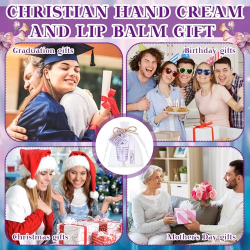 Classic 24-Piece Christian Hand Cream & Lip Balm Gift Set - Swiffen