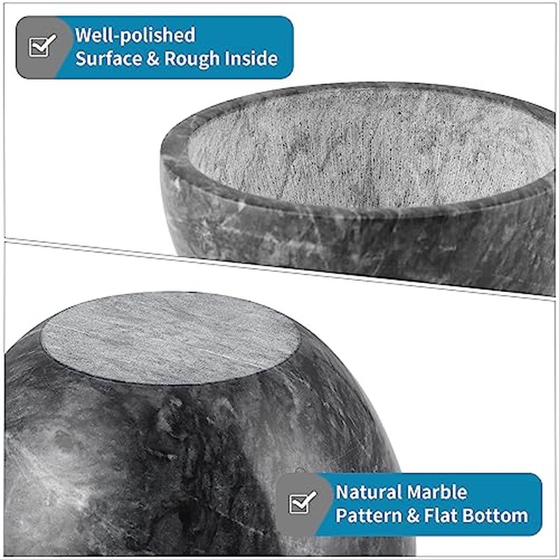 MDLUU Marble Shaving Soap Bowl, 4.7" Shaving Soap and Cream Bowl, Natural Marble Stone Bowl, Keep Lather Warm for Man's Wet Shave (Black)