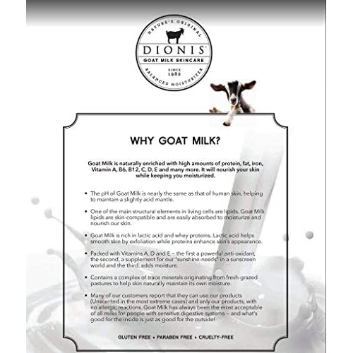 Dionis Goat Milk Skincare Lavender Blossom Scented Lotion (8.5oz) and Hand & Body Bar Soap (6oz) Bundle - Made in USA - Cruelty Free and Paraben Free Formula