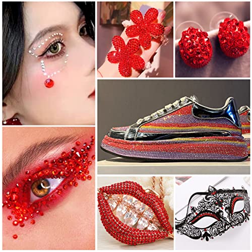 Beadsland Flat Back Crystal Rhinestones Bulk Light Siam SS10 14400pcs