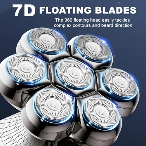 Gold 2-Pack Replacement Heads for SHPAVVER & Cyruzi 5-in-1 Electric Shavers