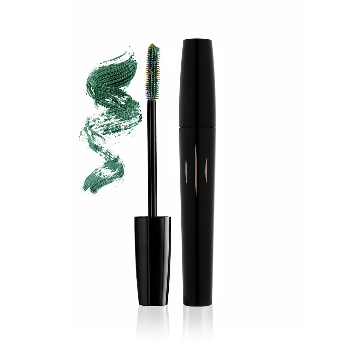 Radiant Professional Studio Perfect Mascara Volume and Length – Smudge-Proof, Cruelty Free, Lengthening Mascara with Silicone Brush & Natural Wax – Green (05), 0.30 oz