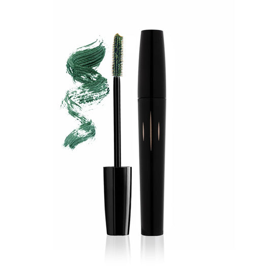 Radiant Professional Studio Perfect Mascara Volume and Length – Smudge-Proof, Cruelty Free, Lengthening Mascara with Silicone Brush & Natural Wax – Green (05), 0.30 oz
