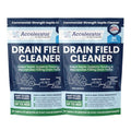 Septic Drain Field Cleaner Tablets 2-Pack - Organic Sludge & Clog Remover