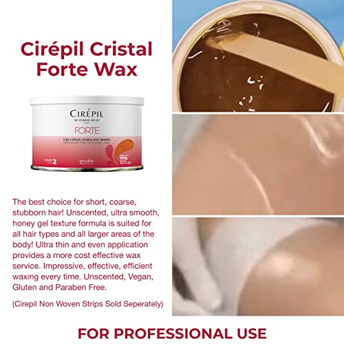 Cirepil Forte Soft Strip Wax Tin 14.11oz (400g) for Coarse Hair Removal