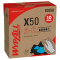 WypAll GeneralClean X50 Cleaning Cloths Pack of 10 Boxes, 1680 White Disposable Towels