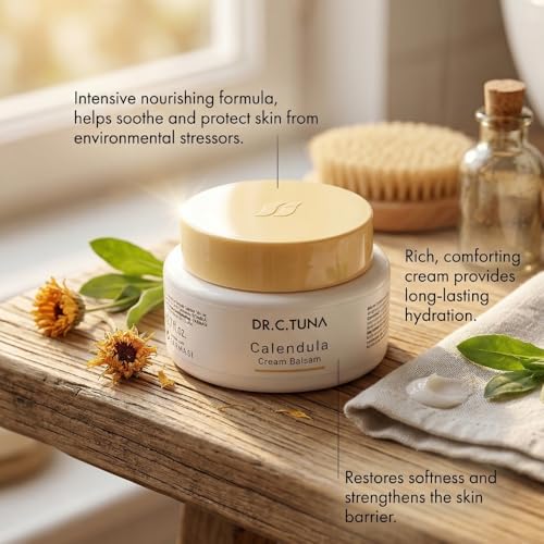 FARMASi Dr. C. Tuna Calendula Cream Balsam for Dry Sensitive Skin 2.7 fl oz