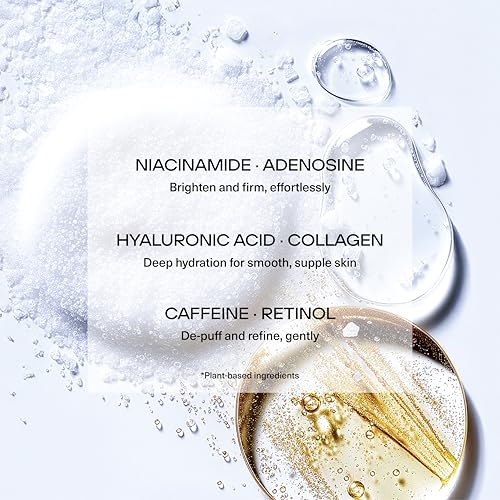 miok Under Eye Patches ? Hydrogel Eye Masks for Dark Circles, Puffy Eyes, Fine Lines with Sea Mineral Formula, Caffeine, Niacinamide to Refresh your skin (6 Pairs) - Korean Skin Care